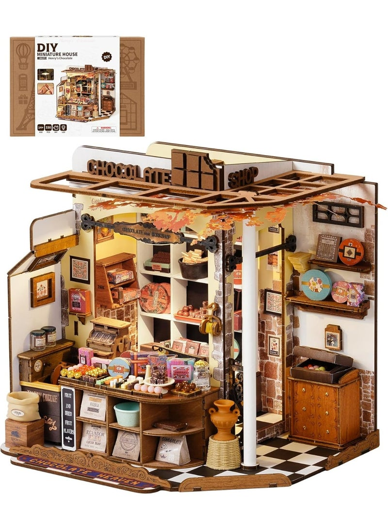 روبوتايم رولايف منزل شوكولاتة هنري المصغر DIY DG174 - Image 1