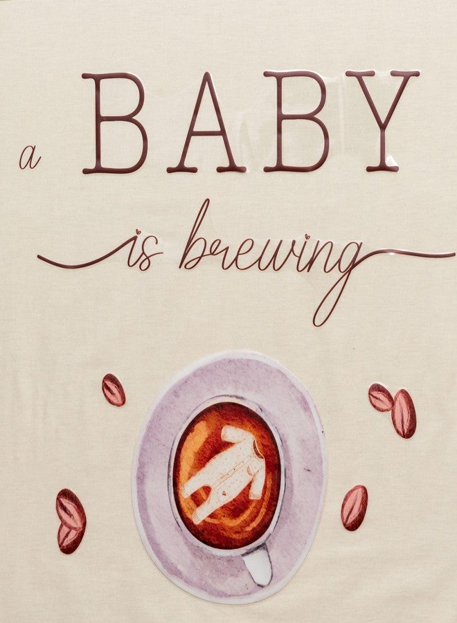 Capiont Baby is Brewing Baby Shower Decal - Coffee Theme Backdrop Decal with Baby Clothes& Coffee Bean Sign Decal for Gender Reveal Decor Party Supplies (Baby is Brewing) - Image 4