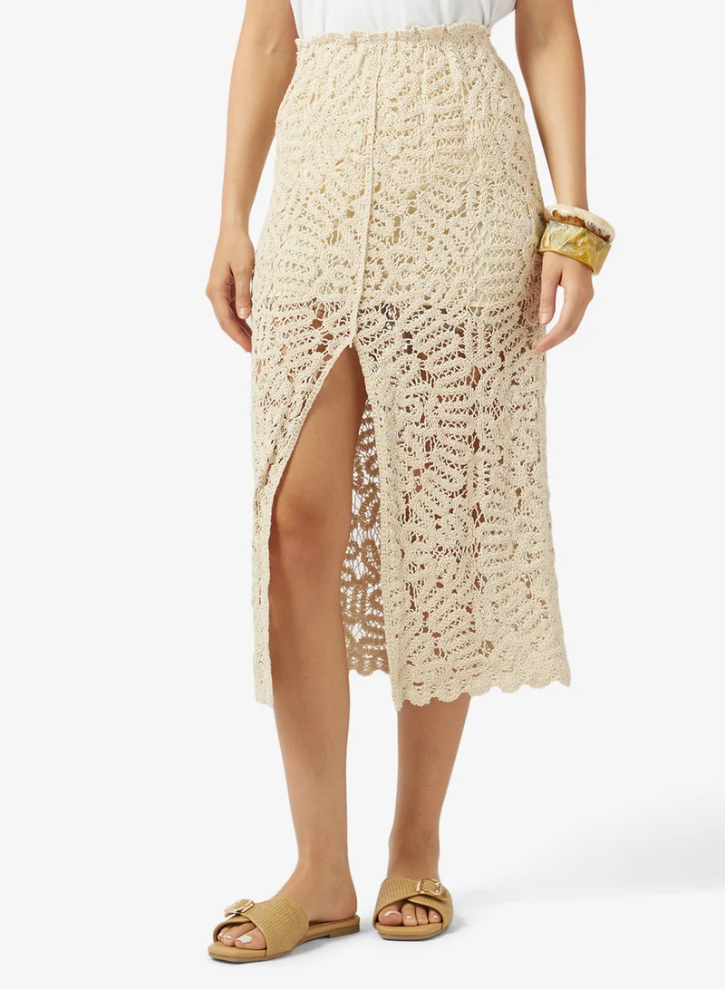 ايلا Lace Skirt With Slit