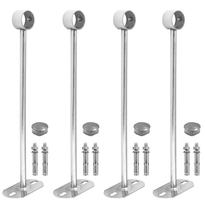 حامل قضيب الستارة السقفي من جيوزيرمي 4 قطع 1 بوصة