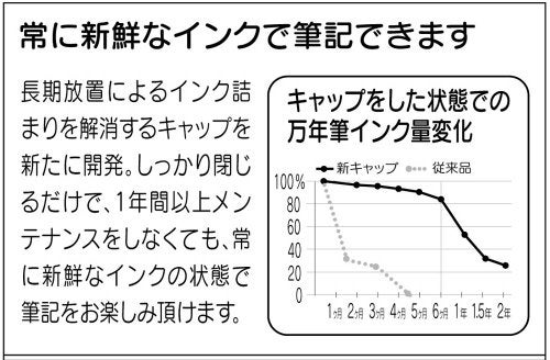 Platinum Fountain Pen, Plaisir Fine Nib, Black (PGB-1000-#1-F) - Image 4