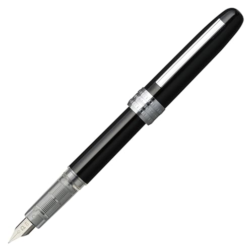 Platinum Fountain Pen, Plaisir Fine Nib, Black (PGB-1000-#1-F) - Image 1