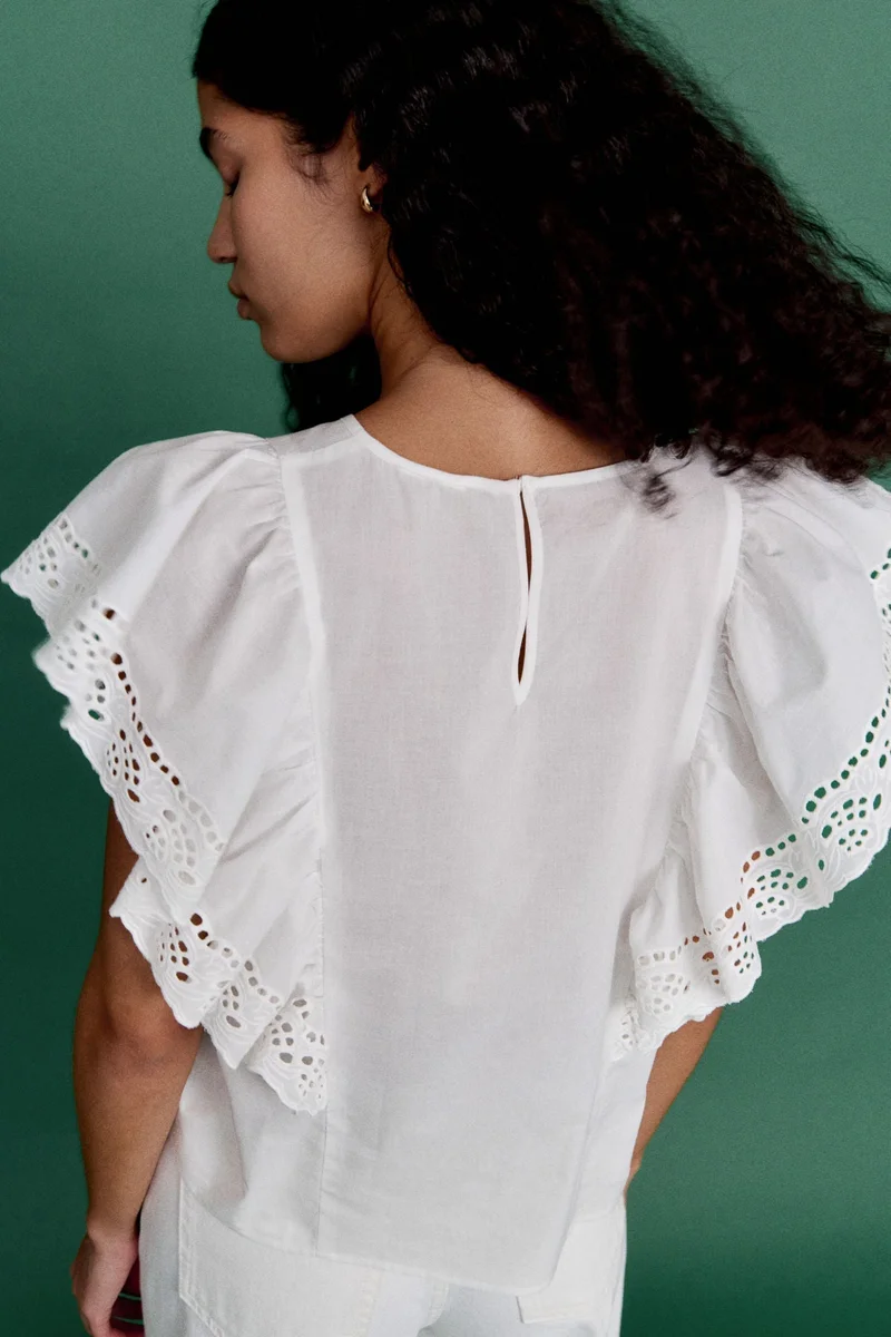 H&M Broderie anglaise blouse