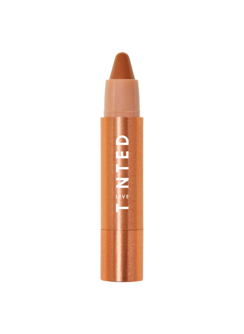 LIVE TINTED - Live Tinted Huestick Multistick: Eye, Lip, & Cheek All In One Makeup stick with Hyaluronic Acid, Squalane, Twistable Crayon Design, Vegan Formula, Made for a Creamy Blendable Feel, Grounded 3g / 0.1oz - Image 1