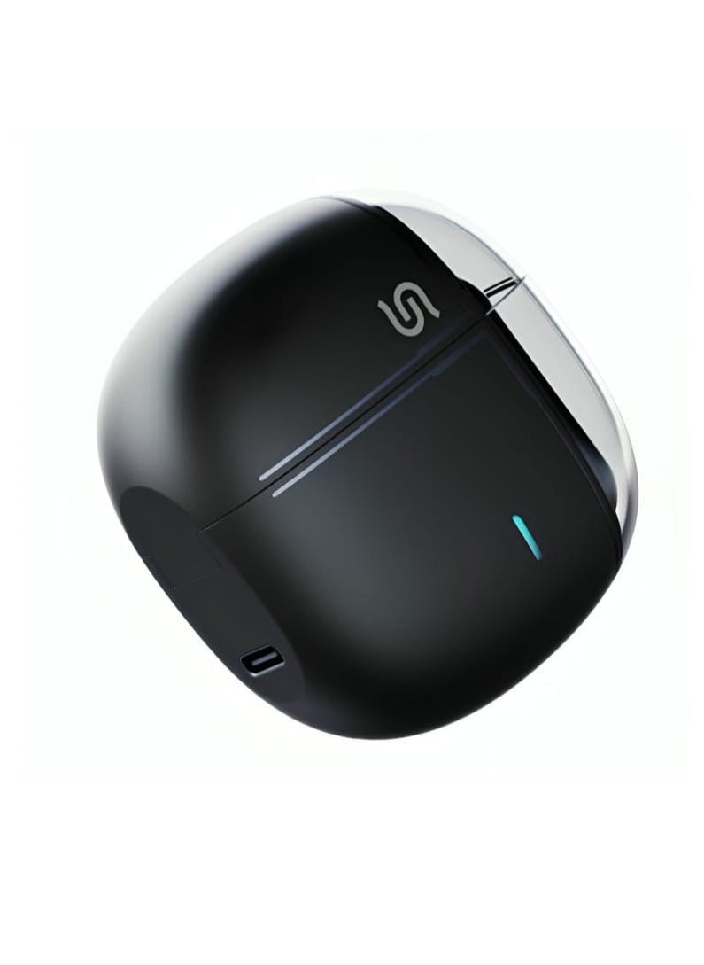 Bluetooth Open Wireless Earphone Bone Conductor TWS Earphone with Built-In Microphone and Bluetooth 5.3 Black