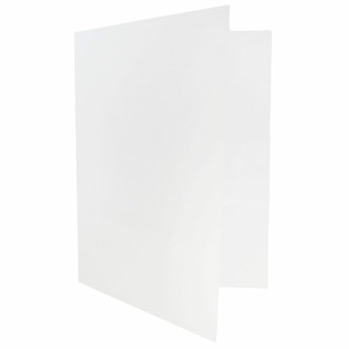 LUXPaper 9" x 12" Presentation Folders | Two Pocket | White Linen | 100lb. Cover | 10 Qty - Image 3