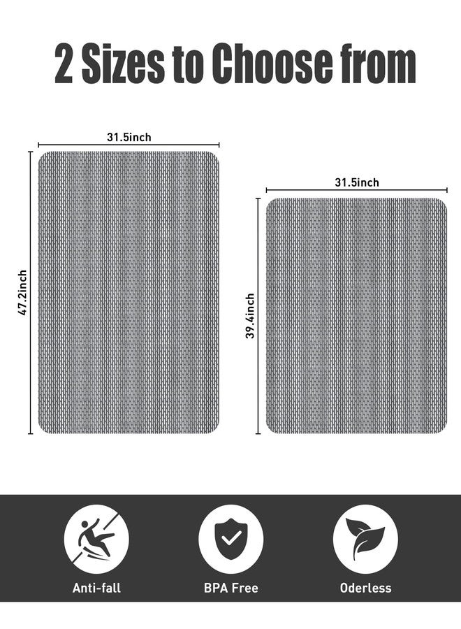 Yonala Large Anti Slip Shower Mat - Yonala 39.4" x 31.5" Non Slip Shower Mat for Inside Shower, Trimmable PVC Shower Floor Mat for Shower Stall, Bathroom, Tub, Quick Drying Matt - Image 2