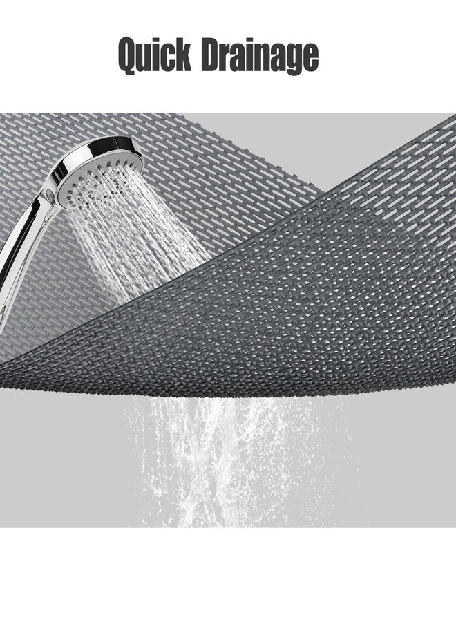 Yonala Large Anti Slip Shower Mat - Yonala 39.4" x 31.5" Non Slip Shower Mat for Inside Shower, Trimmable PVC Shower Floor Mat for Shower Stall, Bathroom, Tub, Quick Drying Matt - Image 3