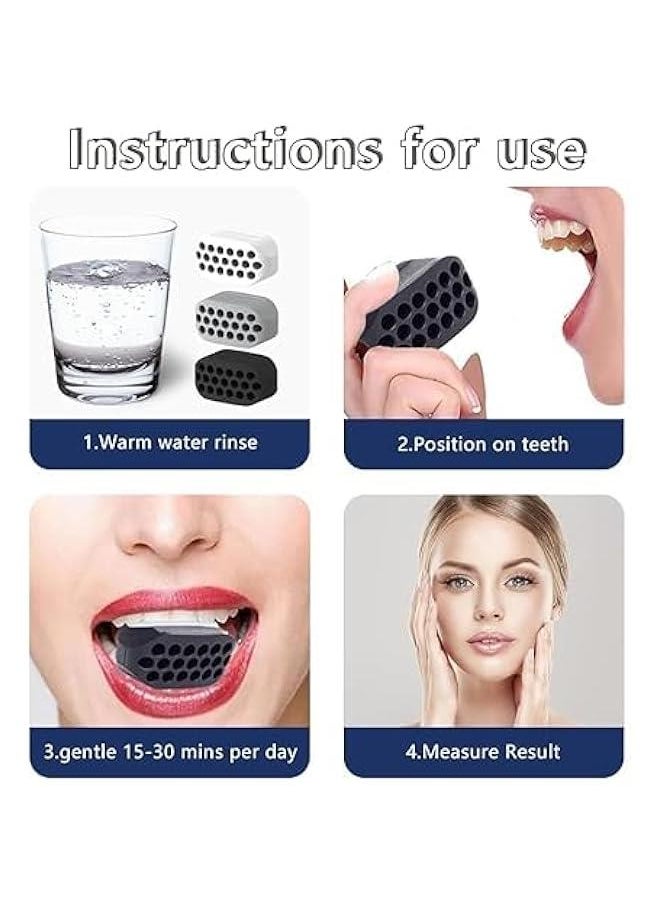 Gonice Jaw Exerciser, 6 Pcs Silicone Jawline Exerciser for Men & Women, Powerful Jaw Strengthener, Jaw Shaper for Slims and Tones, Face Jaw Toner for Defined Jawline  - Image 5