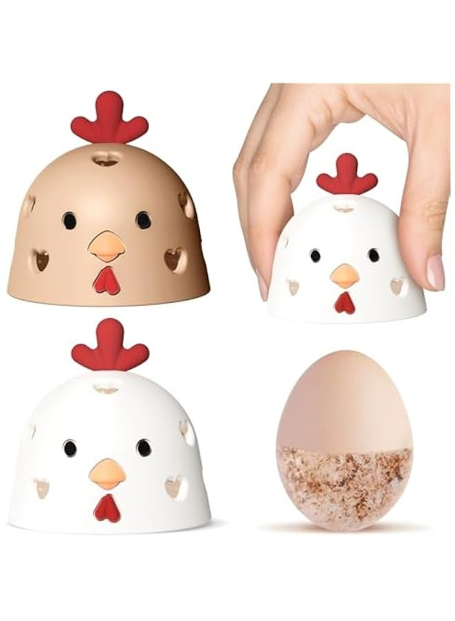 Silicone Egg Brush Cleaner - Reusable Egg Washer and Scrubber Set - Perfect Gift for Chicken Owners  - Image 1