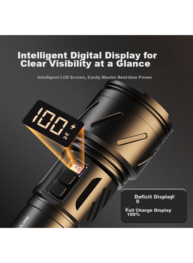 Skyfire Flashlight, Sky-piercing Beam, High-intensity Zoomable Long-range Searchlight, Laser Long-range Outdoor And Home Portable, 40000mah - Image 3