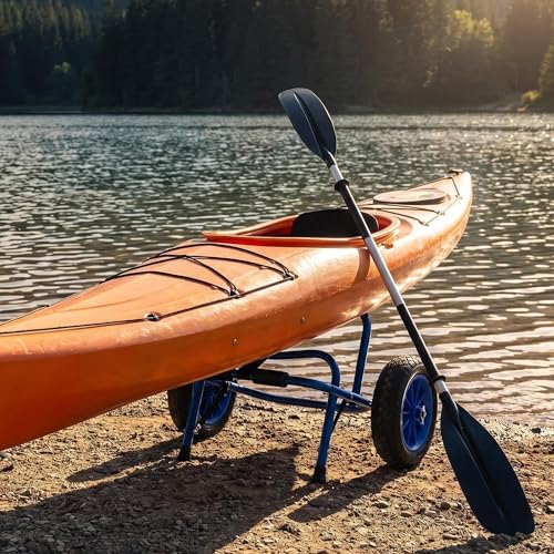 Nooew Newcod Kayak Cart, Kayak Dolly with 10" Airless Tire for Carrying Kayak Canoe SUP Paddle Board - Image 2