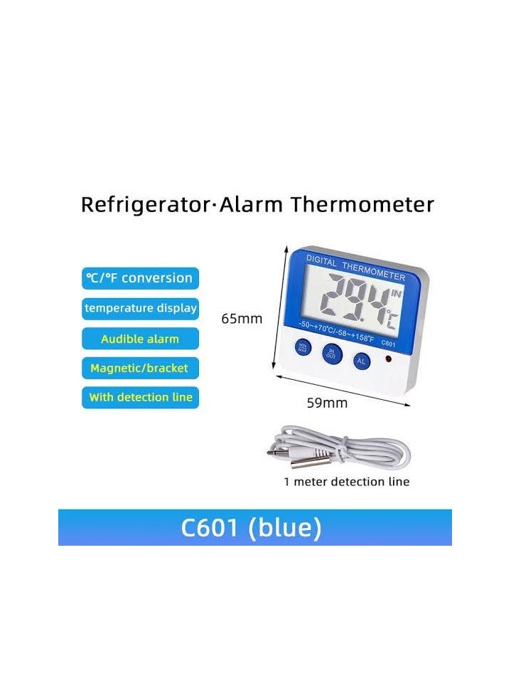 Hilco Digital Fridge Thermometer with Magnet Digital Fridge Thermometer with LED Alarm Indicator Max/Min Refrigerator Thermometer for Home Kitchen, Restaurants, Bars, Cafes - Image 3