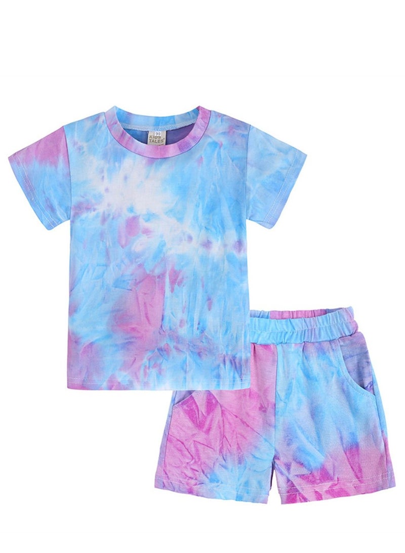 KIDS TALES طقم تي شيرت أطفال قصير الأكمام