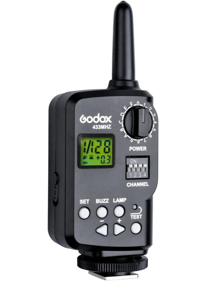 GODOX FT-16 Wireless Flash Trigger Set with Receiver – 433MHz 16 Channels Remote Transmitter Compatible with Godox AD180 AD360 AD360II QT QS GT GS Gemini Series Studio Strobe Speedlite - Image 4
