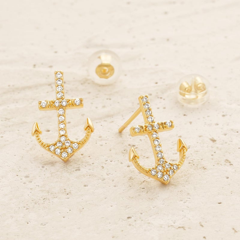 MYEARS Women Earrings Gold Stud 14K Small Simple Hypoallergenic Everyday Jewelry - Image 5