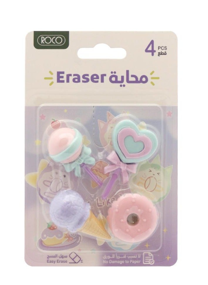 ROCO Rubber Eraser Dessert Assorted Color - Image 1