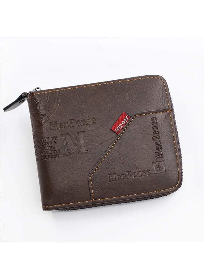 MenBense Men's Wallet Short Wallet Card Bag Certificate Bag 11.5*10*3cm - Image 1