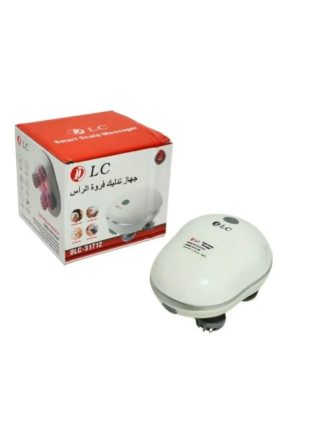 ال سي جهاز تدليك ذكي لفروة الرأس | سبا منزلي يومي بلمسة زر | جهاز تدليك عميق للرأس والشعر وفروة الرأس مع أوضاع متعددة وعقد سيليكون ناعمة - Image 2