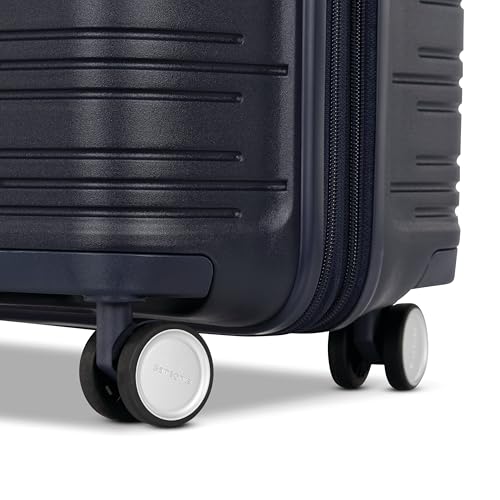 Samsonite Elevation Plus - Carry-On Hardside Luggage with QuickEntry™ Front Compartment - Scratch Resistant Polypropylene Shell, AirTag Holder, TSA Lock, Airline Approved - Midnight Blue - Image 4
