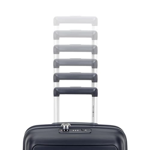 Samsonite Elevation Plus - Carry-On Hardside Luggage with QuickEntry™ Front Compartment - Scratch Resistant Polypropylene Shell, AirTag Holder, TSA Lock, Airline Approved - Midnight Blue - Image 5