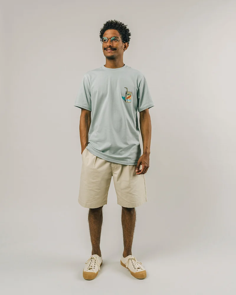 Brava Fabrics Agua De Coco T-Shirt Mist 100% Organic Cotton