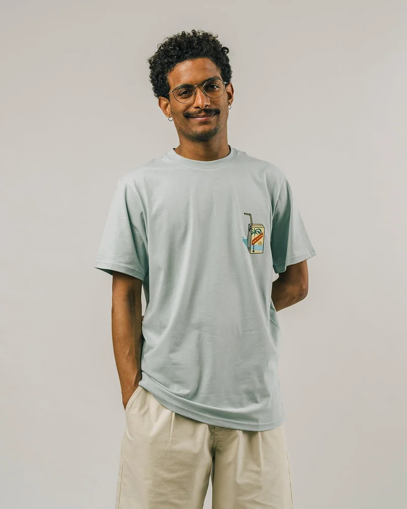 Brava Fabrics Agua De Coco T-Shirt Mist 100% Organic Cotton