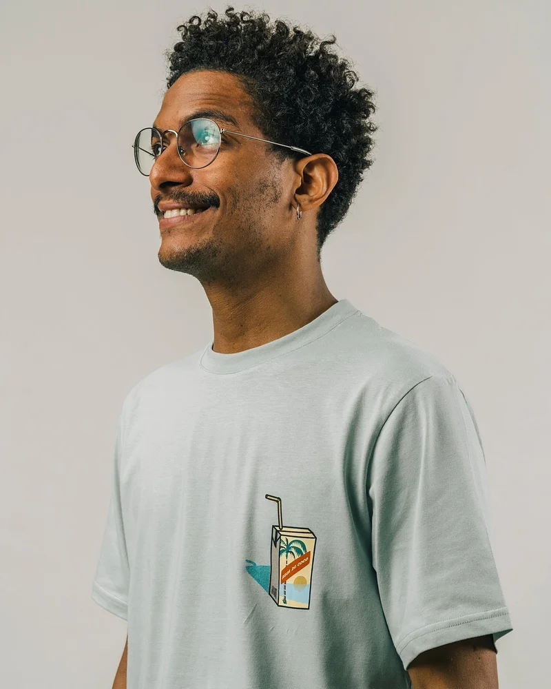 Brava Fabrics Agua De Coco T-Shirt Mist 100% Organic Cotton