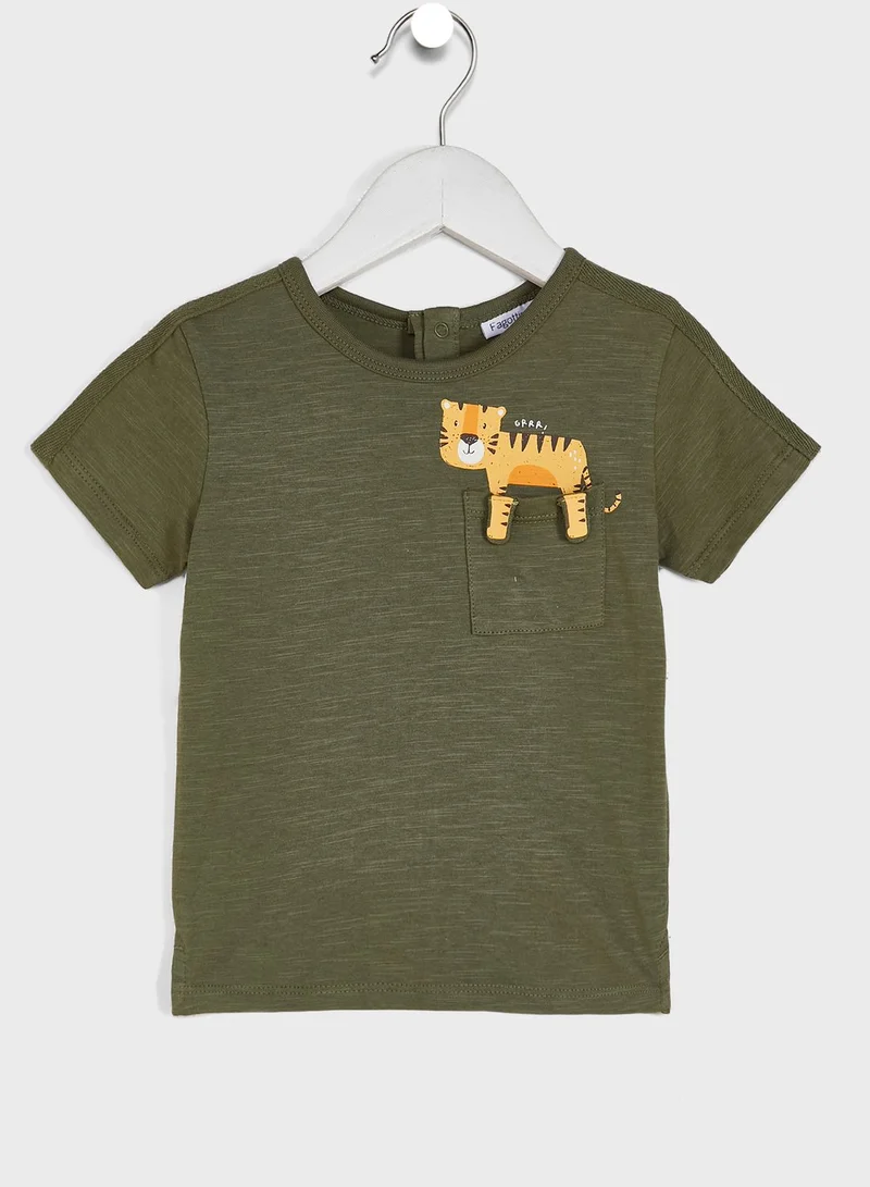 Ovs Infant Tiger Print T-Shirt