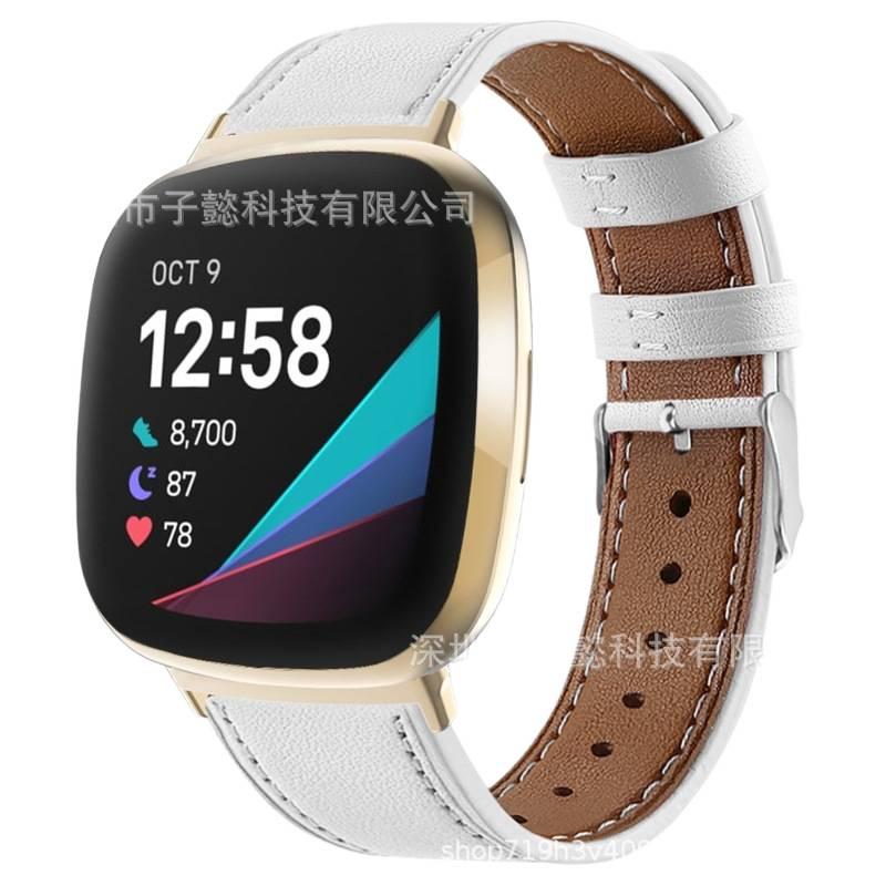 Leather Smartwatch Band for daily smartwatch wear and replacement strap Brown finish Personal Use Indoor Use On The Go Use Work Use Family Use - Image 2