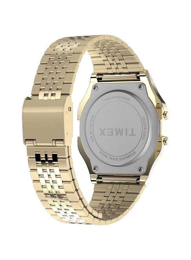 تيميكس ساعة TIMEX 80 Tonneau الرقمية للجنسين - ميناء رمادي، 34 مم - TW2R79200UJ - Image 2
