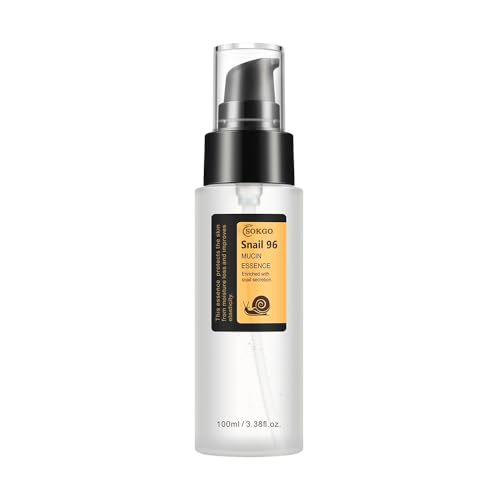 Snail Mucin Serum Snail Secretion Filtrate Snail Mucin Power Repairing Essence Hydrating Serum with Snail Secretion Filtrate Sodium Hyaluronate for All Skin