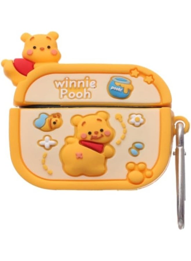 جراب ناعم من السيليكون المقاوم للصدمات لأجهزة Apple Airpods 3 جراب جديد ثلاثي الأبعاد لطيف بتصميم كرتوني إبداعي مع سلسلة مفاتيح - Image 1