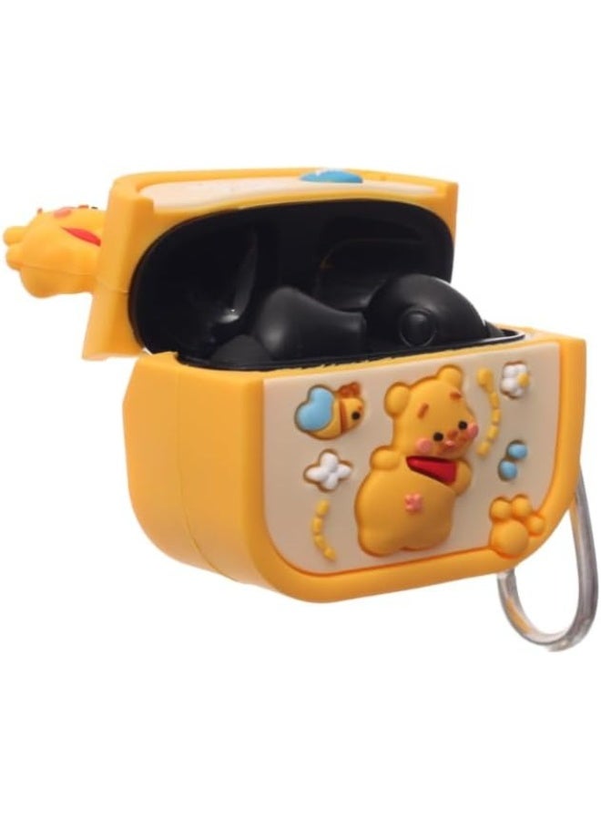 جراب ناعم من السيليكون المقاوم للصدمات لأجهزة Apple Airpods 3 جراب جديد ثلاثي الأبعاد لطيف بتصميم كرتوني إبداعي مع سلسلة مفاتيح - Image 2