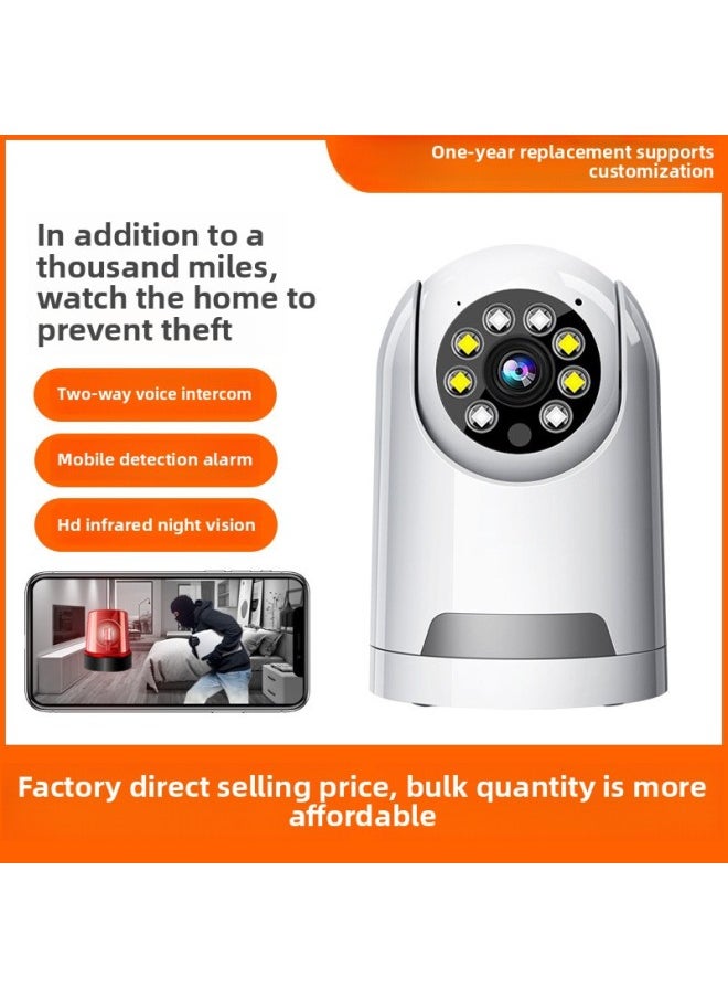 Generic Wireless Home Security Camera V380 Pet Monitor WiFi Remote Control Infrared Pan Tilt HD 1080p With Microphone For Home Safety-Body Color:Q93 English 100 Taiwan Cross Border  - Image 2