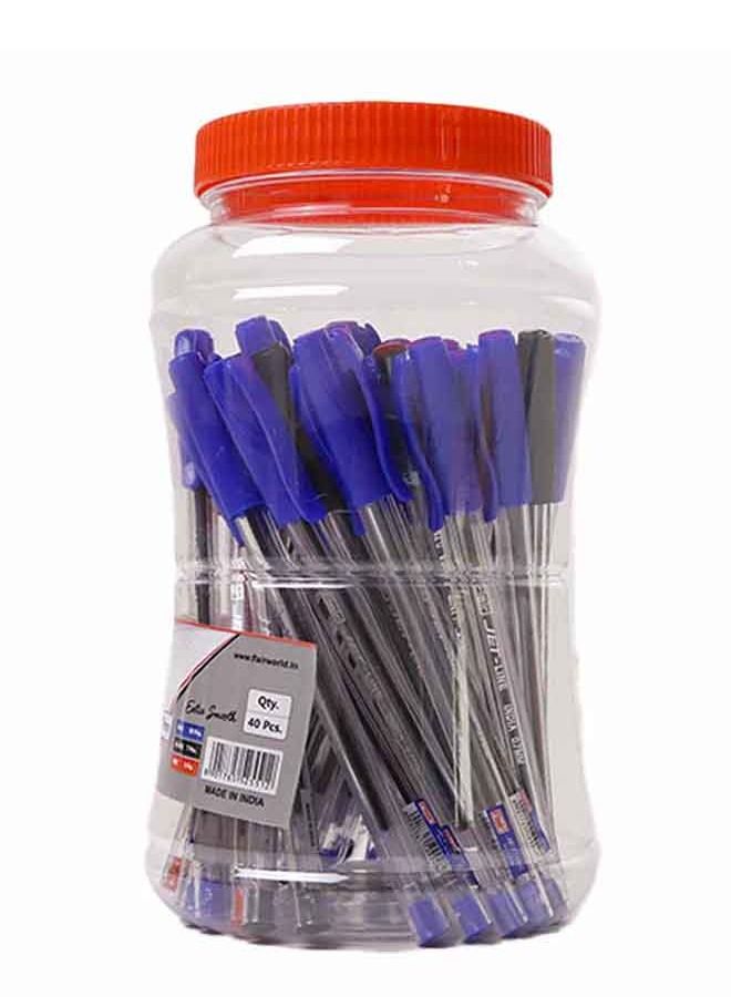 Flair Jet-Line 40pc Ball Pen Jar - Multicolour Fine Point Ball Pen 0.7mm Tip - Image 3
