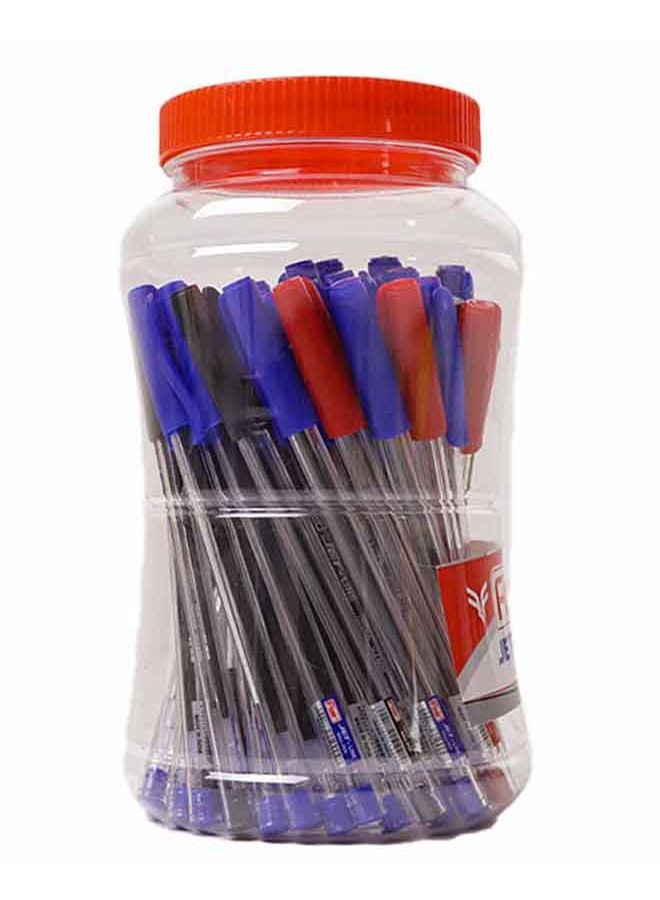 Flair Jet-Line 40pc Ball Pen Jar - Multicolour Fine Point Ball Pen 0.7mm Tip - Image 2
