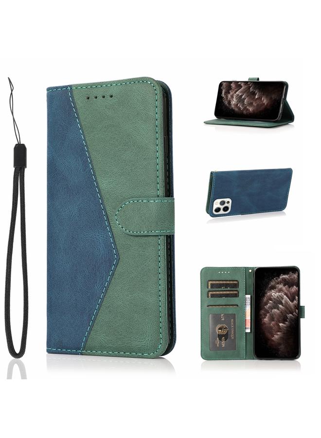 Zaboon Case For iPhone 13 Pro Max Dual-color Stitching Leather Phone Case - Image 1