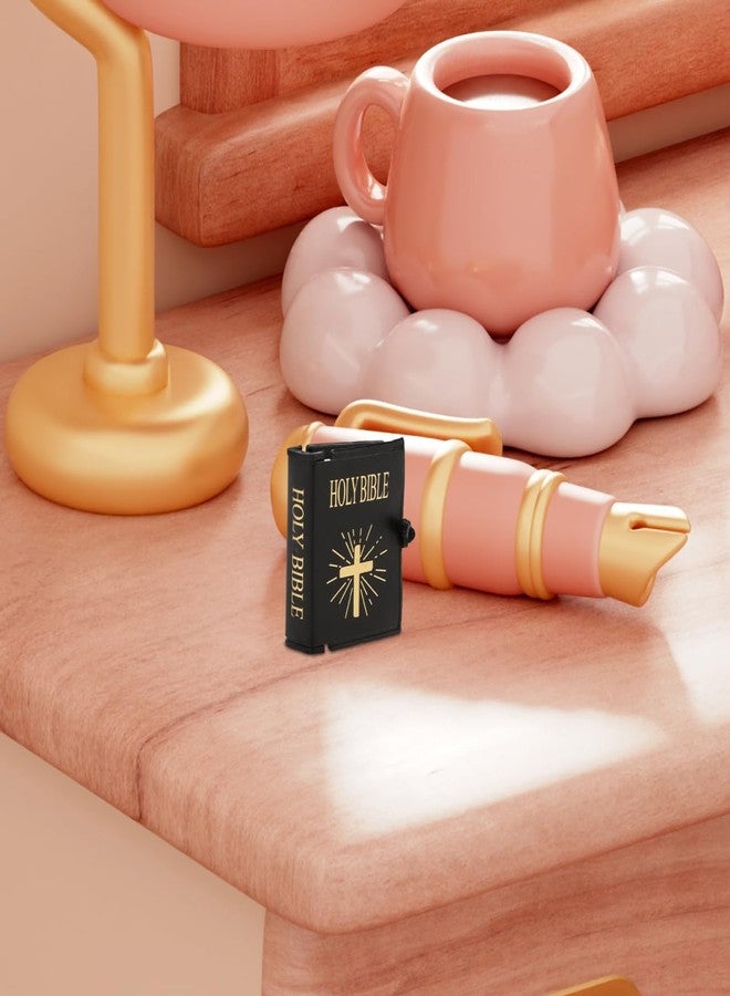 Sosoport Scale Miniature Books Bible Tiny Dollhouse Ornaments Decorations for Miniature Dollhouse Furniture - Image 4