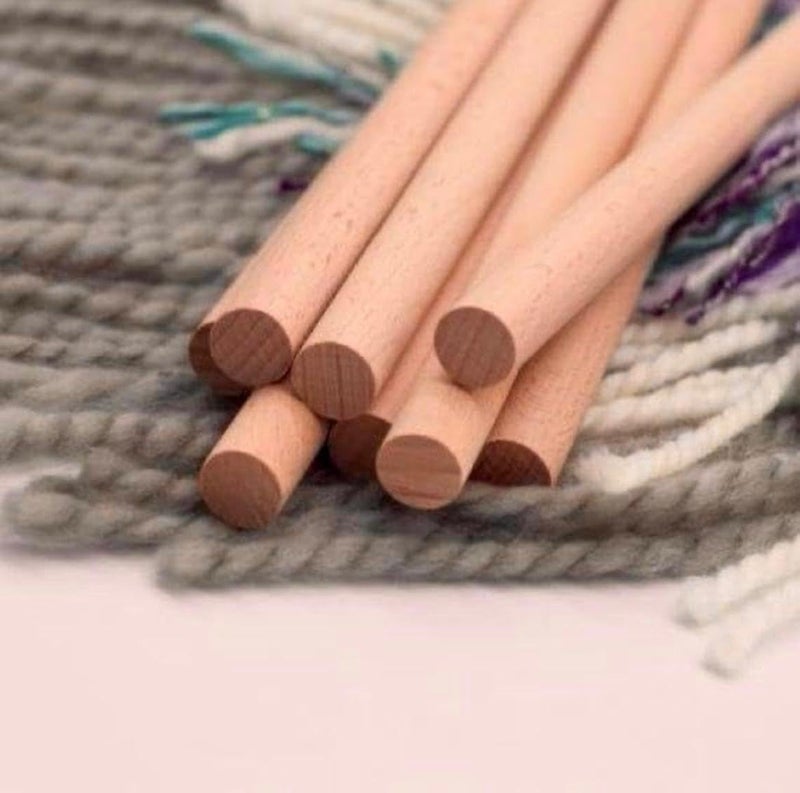 bloomax 30 Pcs Dowel Rods Wood Sticks 10mm / 24-inch Hardwood for Crafting, Wooden Rod Sticks Doweling Rods, Cake Dowels - Image 3