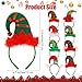 Aodaer 8 Pack Christmas Headbands Cute Elf Hat Costume Headwear Xmas Hair Hoop for Christmas Party Holiday Favors Elves Party Decoration - Image 4
