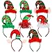 Aodaer 8 Pack Christmas Headbands Cute Elf Hat Costume Headwear Xmas Hair Hoop for Christmas Party Holiday Favors Elves Party Decoration - Image 2