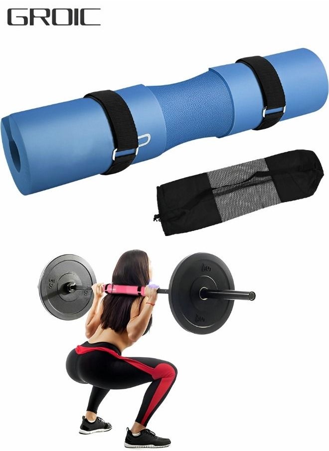 GROIC - Barbell Pad Squat Pad for Lunges and Squats,Hip Thrust Pad for Standard and Olympic Bars,Provides Cushion to Neck and Shoulders While Training - Image 1