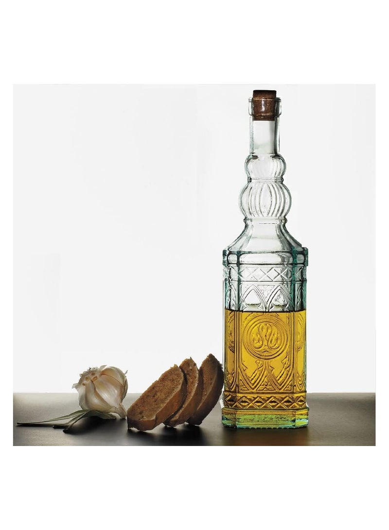 Kitchen oil bottle set 4 pieces  2 large bottles of oil and vinegar  2 small pieces of oil - Image 4