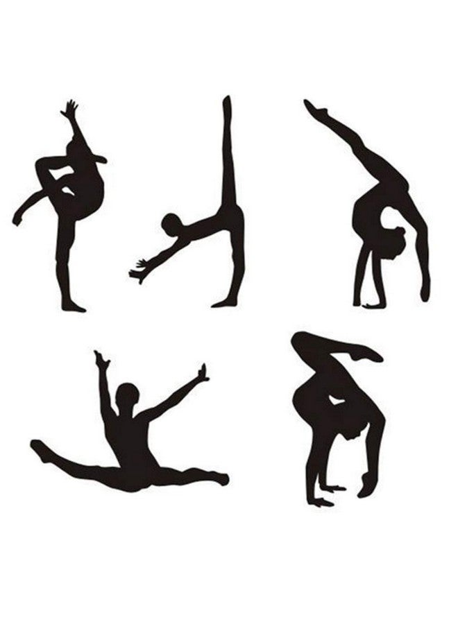 Maydahui Dancer Wall Decal Dance Gym Decor (Set Of 5 Pieces?Sport Art Wall Sticker Home Decoration For Living Room Bed Room Girls Room - Image 2