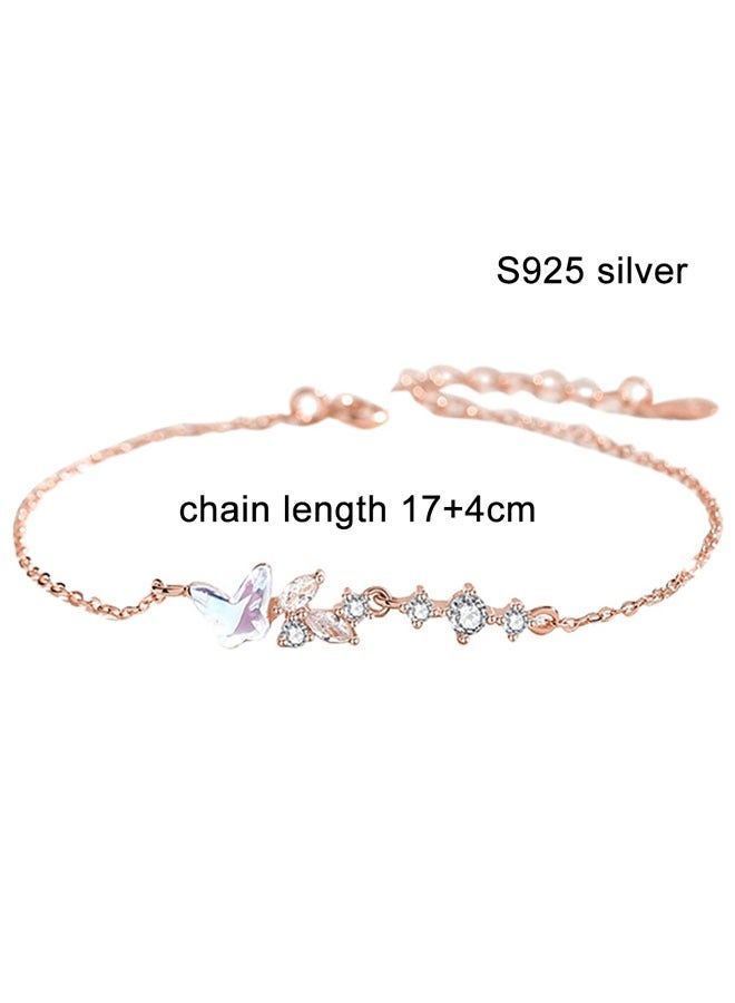 وهاواي 925 Sterling Silver Bracelet for Women Adjustable Hanging Pieces Bracelet & Bangles Birthday Mothers Day Jewelry Gifts for Mom Girlfriend Length 17+4cm - Image 2