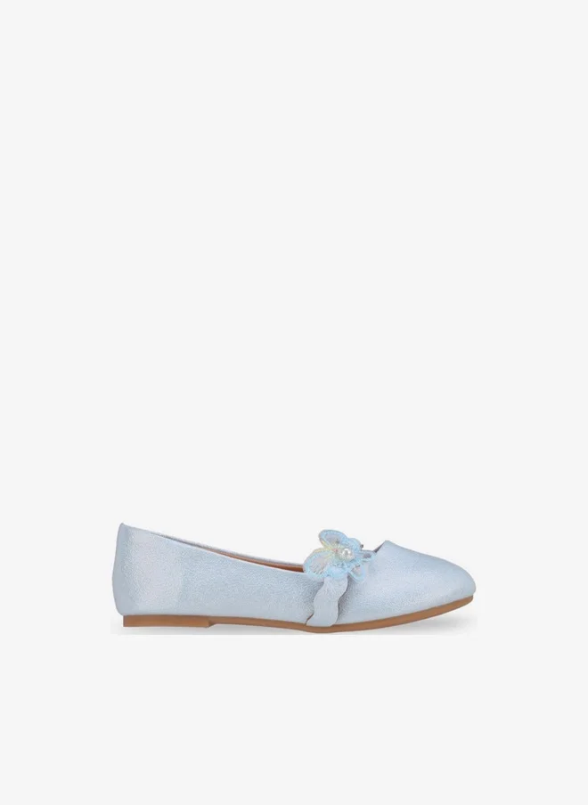 Flora Bella By Shoexpress Flora Bella Girls Butterfly Embellished Ballerina Shoes