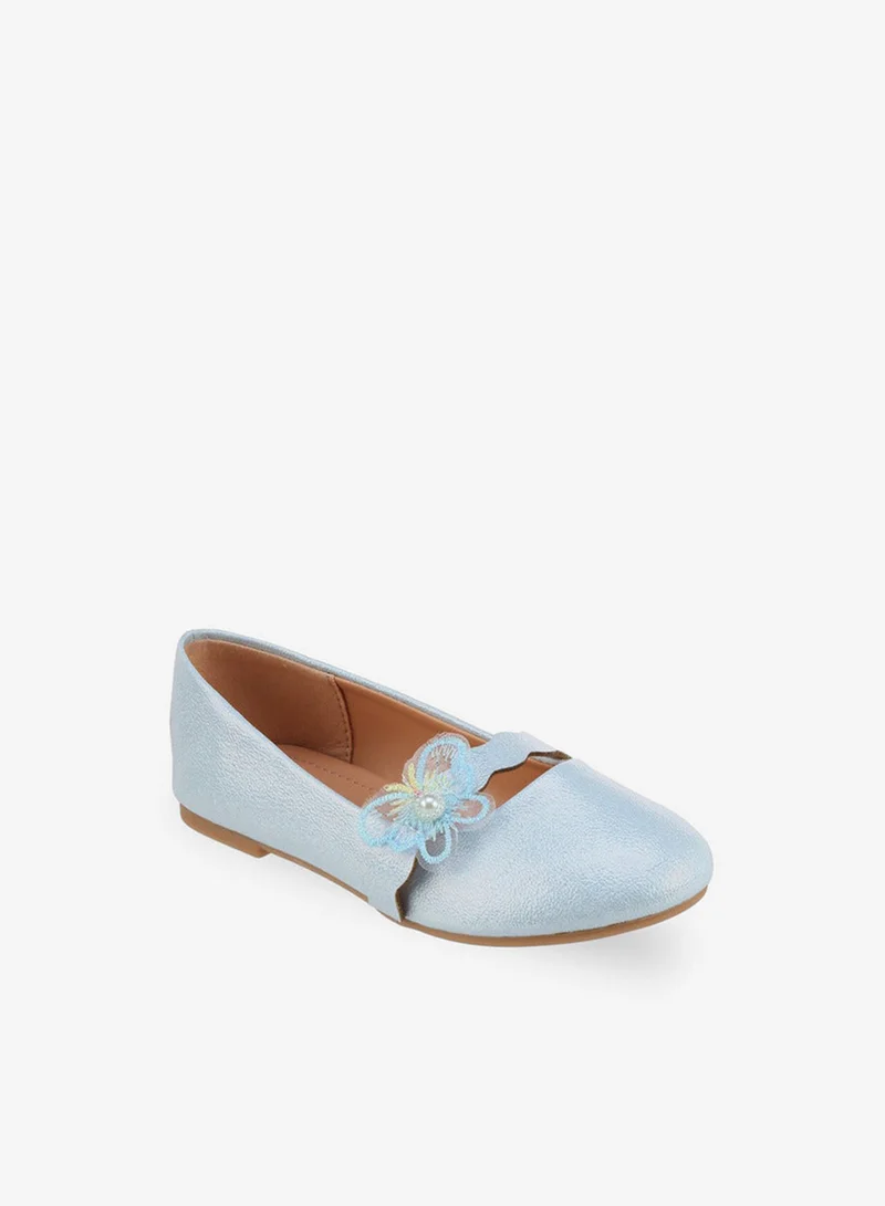 Flora Bella By Shoexpress Flora Bella Girls Butterfly Embellished Ballerina Shoes