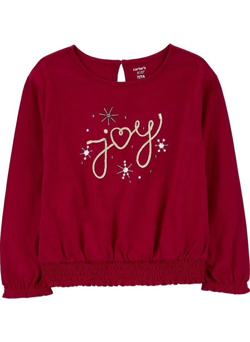 carter's Carter's Joy Jersey Tee - Red  - Image 1
