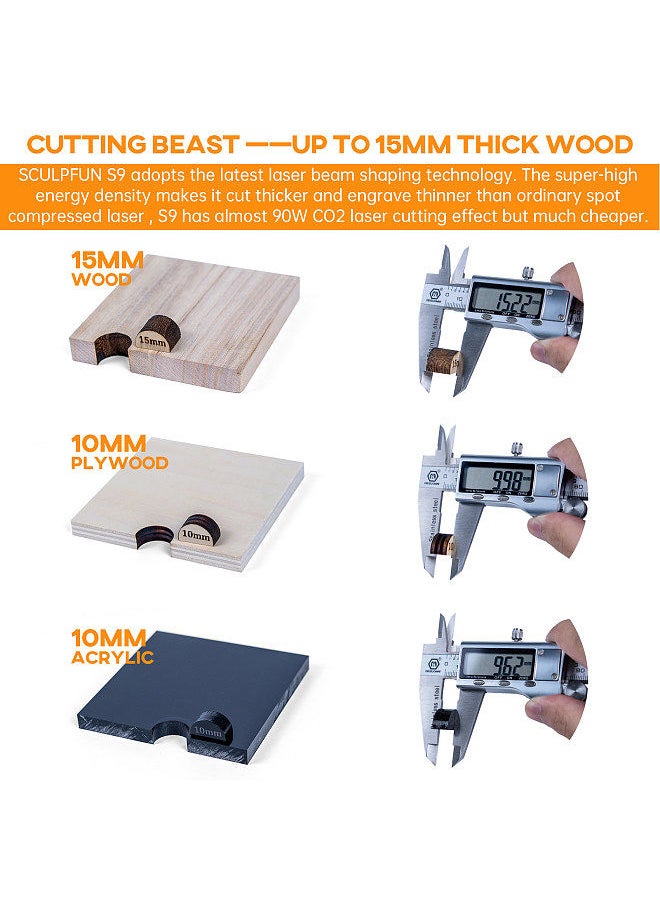 SCULPFUN - S9 Laser Engraver Module Laser Head for Engraving Machine Laser Cutter Wood Acrylic Cutting Metal Engraving - Image 1